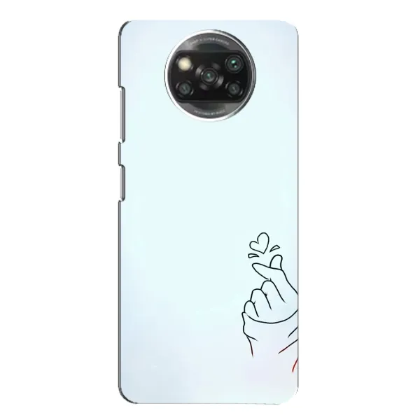 Чехол с рисунком «Сердце на голубом» для Xiaomi POCO X3 Чехол с рисунком «Сердце на голубом» для Xiaomi POCO X3