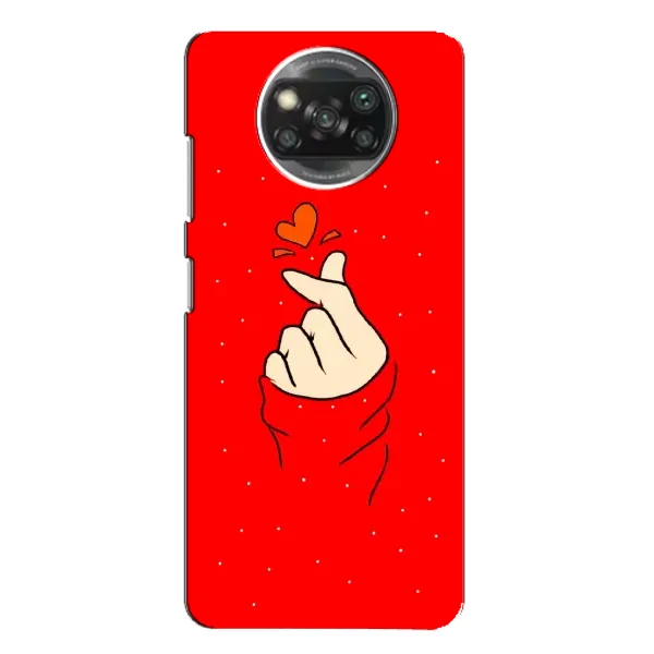 Чехол с рисунком «Сердце на красном» для Xiaomi POCO X3 Чехол с рисунком «Сердце на красном» для Xiaomi POCO X3