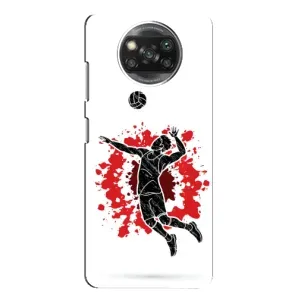 Чехлы с принтом Спортивная тематика для Xiaomi POCO X3 (Волейболист)