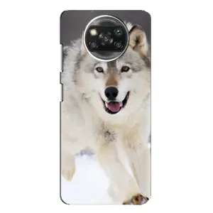 Чехол с Волком на Xiaomi POCO X3 (Волк на снегу)