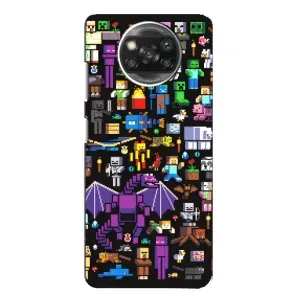 Чохол майнкрафт для Xiaomi POCO X3 (Усі персонажі)