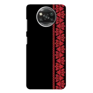 Силиконовый Чехол на Xiaomi POCO X3 с картинкой Вышиванки