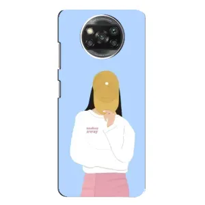 Силиконовый Чехол на Xiaomi POCO X3 с картинкой Стильных Девушек (Желтая кепка)