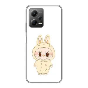 Чехол с принтом Лабубу для Xiaomi POCO X5 (5G) (Бежевый Лабубу)