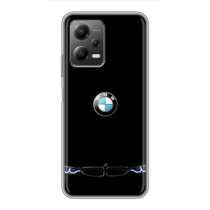 Силіконовий бампер з картинкою машини на Xiaomi POCO X5 (5G) (Чорний BMW)