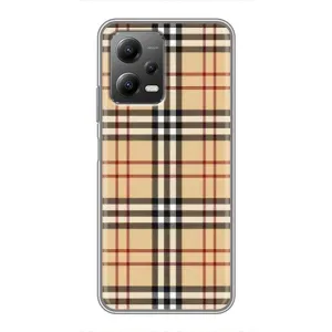 Чехол с Брендами одежды на Поко X5 (5G) (Burberry стиль)