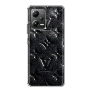 Текстурний Чохол Louis Vuitton для Поко X5 (5G) (Чорний ЛВ)