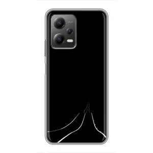 Чехол с картинками на черном фоне для Xiaomi POCO X5 (5G)