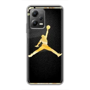 Силіконовый Чохол Nike Air Jordan на Поко X5 (5G) (Джордан 23)