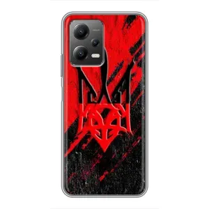 Чохли УПА (Червоно-Чорний) на Xiaomi POCO X5 (5G) (Герб в кольорах УПА)