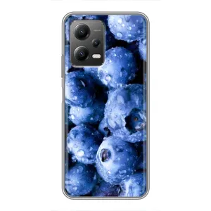 Чехол с изображением вкусной еды для Xiaomi POCO X5 (5G) (Голубика)