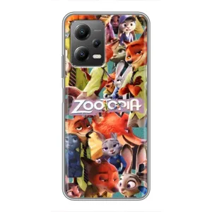 Силиконовый чехол с принтом Зоотрополіс для Xiaomi POCO X5 (5G) (Коллаж героев)