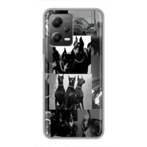 Чохол ДОБЕРМАН для Xiaomi POCO X5 (5G) (Колаж Доберман)