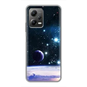 Чехол (ТПУ) с планетами на Xiaomi POCO X5 (5G) (Космический вид)