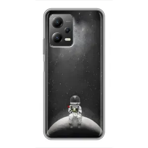 Силіконовый Чохол з принтом "Космонавти" на Xiaomi POCO X5 (5G) (Космонавт романтик)