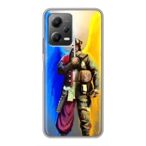 Чохол з картинкою (Патріотичний КОЗАК) на Xiaomi POCO X5 (5G) (КОЗАК з крилами)