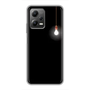 Чехол с картинками на черном фоне для Xiaomi POCO X5 (5G) (Лампочка)