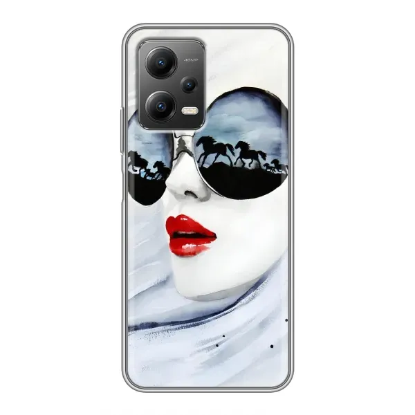 Чехол с рисунком «Любительница коней» для Xiaomi POCO X5 (5G)