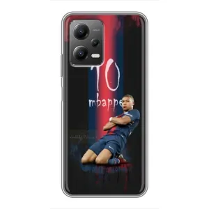 Чехол (TPU) с Футболистом на Xiaomi POCO X5 (5G) (MBAPPE 10)