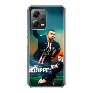 Чехол (TPU) с Футболистом на Xiaomi POCO X5 (5G) (MBAPPE)