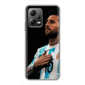 Чехлы Лео Месси Аргентина для Xiaomi POCO X5 (5G) (Месси Капитан)