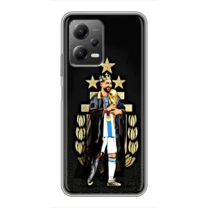 Чехлы Лео Месси Аргентина для Xiaomi POCO X5 (5G) (Месси король)