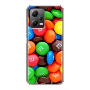 Чехол с изображением вкусной еды для Xiaomi POCO X5 (5G) (Разноцветные M&M'S)