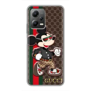 Чохли бренд ГУЧЧІ для Xiaomi POCO X5 (5G) (Маус Гуччи)