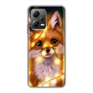 Чохол з Лисичкою для Xiaomi POCO X5 (5G) (Новорічне лисеня)