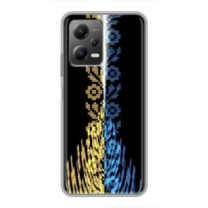 Силиконовый Чехол на Xiaomi POCO X5 (5G) (Патриотическая вышиванка)
