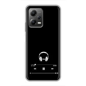 Чехол с картинками на черном фоне для Xiaomi POCO X5 (5G) (Плеер)