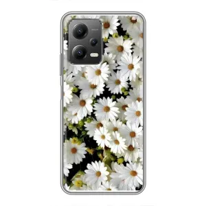 Чехол с ромашками на Xiaomi POCO X5 (5G) (Рамка в ромашках)