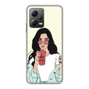 Силіконовый Чохол на Xiaomi POCO X5 (5G) з картинкой Модных девушек (З напоєм)