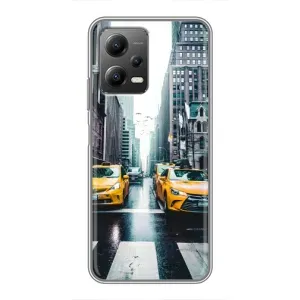 Силиконовый бампер (Работники) на Xiaomi POCO X5 (5G) (Такси)