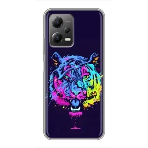 Силіконовий бампер з картинкою звірів для Xiaomi POCO X5 (5G) (Тигр-Арт)