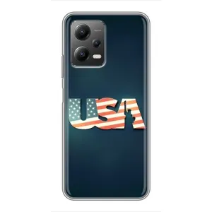 Чехол Флаг USA для Xiaomi POCO X5 (5G) (USA)