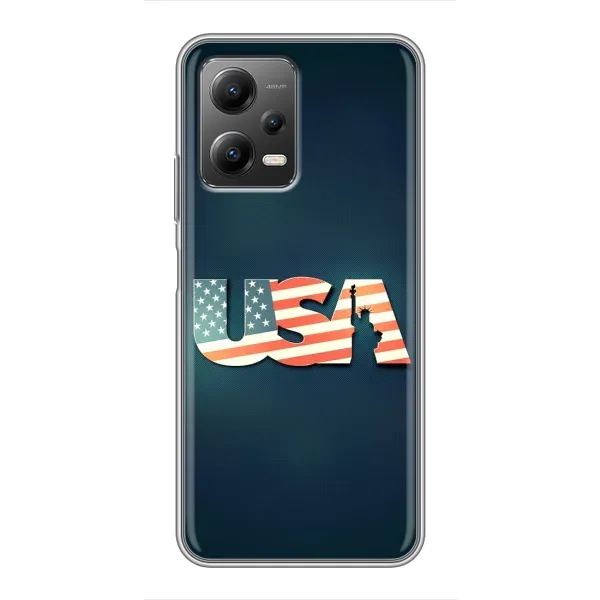 Чехол с рисунком «USA» для Xiaomi POCO X5 (5G) Чехол с рисунком «USA» для Xiaomi POCO X5 (5G)