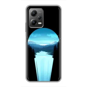 Летний Чехол на Xiaomi POCO X5 (5G) (Синий Водопад)