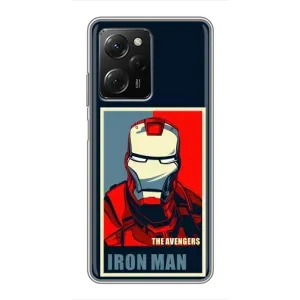 Чехол Супергерой Железный человек на Xiaomi POCO X5 Pro (5G) (Art Iron man)