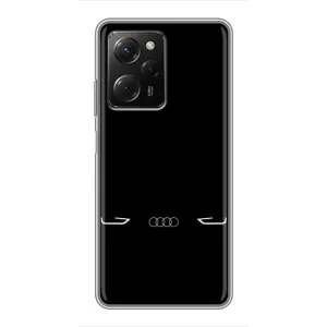 Силиконовый бампер с картинкой машины на Xiaomi POCO X5 Pro (5G) (Силует Audi)