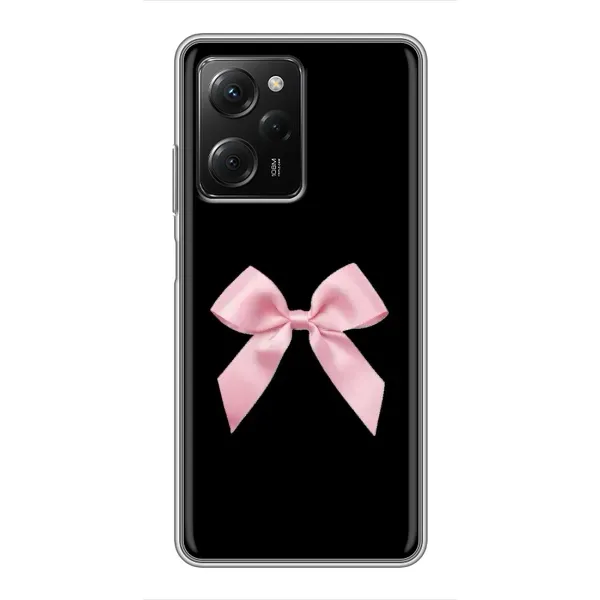 Чехол с рисунком «Бант на черном» для Xiaomi POCO X5 Pro (5G) Чехол с рисунком «Бант на черном» для Xiaomi POCO X5 Pro (5G)