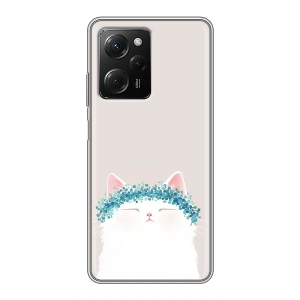 Чехол с рисунком «Белый котик» для Xiaomi POCO X5 Pro (5G) Чехол с рисунком «Белый котик» для Xiaomi POCO X5 Pro (5G)