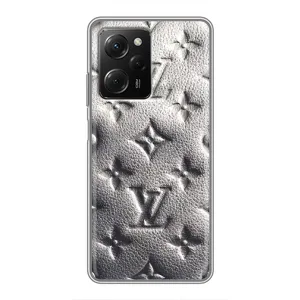 Текстурний Чохол Louis Vuitton для Поко X5 про (5G) (Бежевий ЛВ)