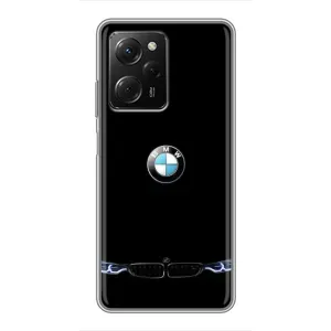 Силиконовый бампер с картинкой машины на Xiaomi POCO X5 Pro (5G) (Черный BMW)