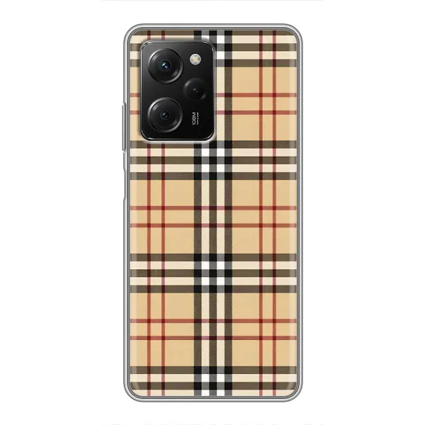 Чехол с рисунком «Burberry стиль» для Xiaomi POCO X5 Pro (5G)