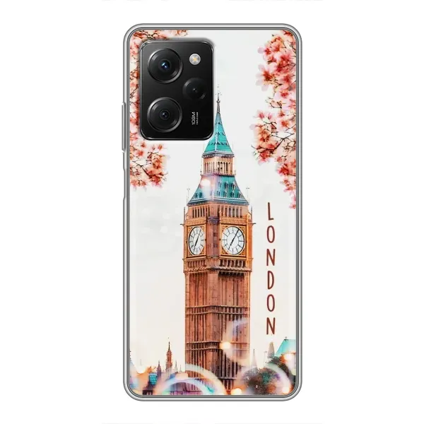 Чехол с рисунком «Часы Лондон» для Xiaomi POCO X5 Pro (5G) Чехол с рисунком «Часы Лондон» для Xiaomi POCO X5 Pro (5G)