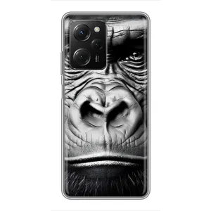 Чехлы с Горилой на Поко X5 про (5G) (Черная обезьяна)