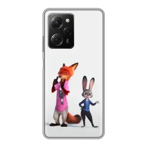 Силиконовый чехол с принтом Зоотрополіс для Xiaomi POCO X5 Pro (5G) (Джуди и Ник)