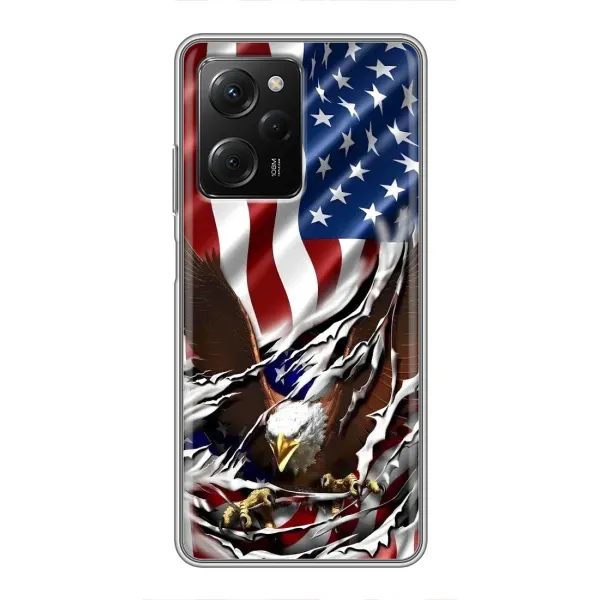 Чехол с рисунком «Флаг USA» для Xiaomi POCO X5 Pro (5G)