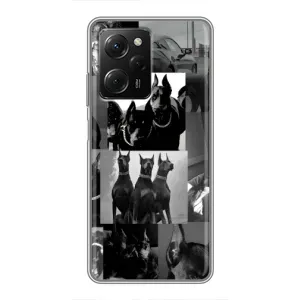 Чехол ДОБЕРМАН для Xiaomi POCO X5 Pro (5G) (Коллаж Доберман)